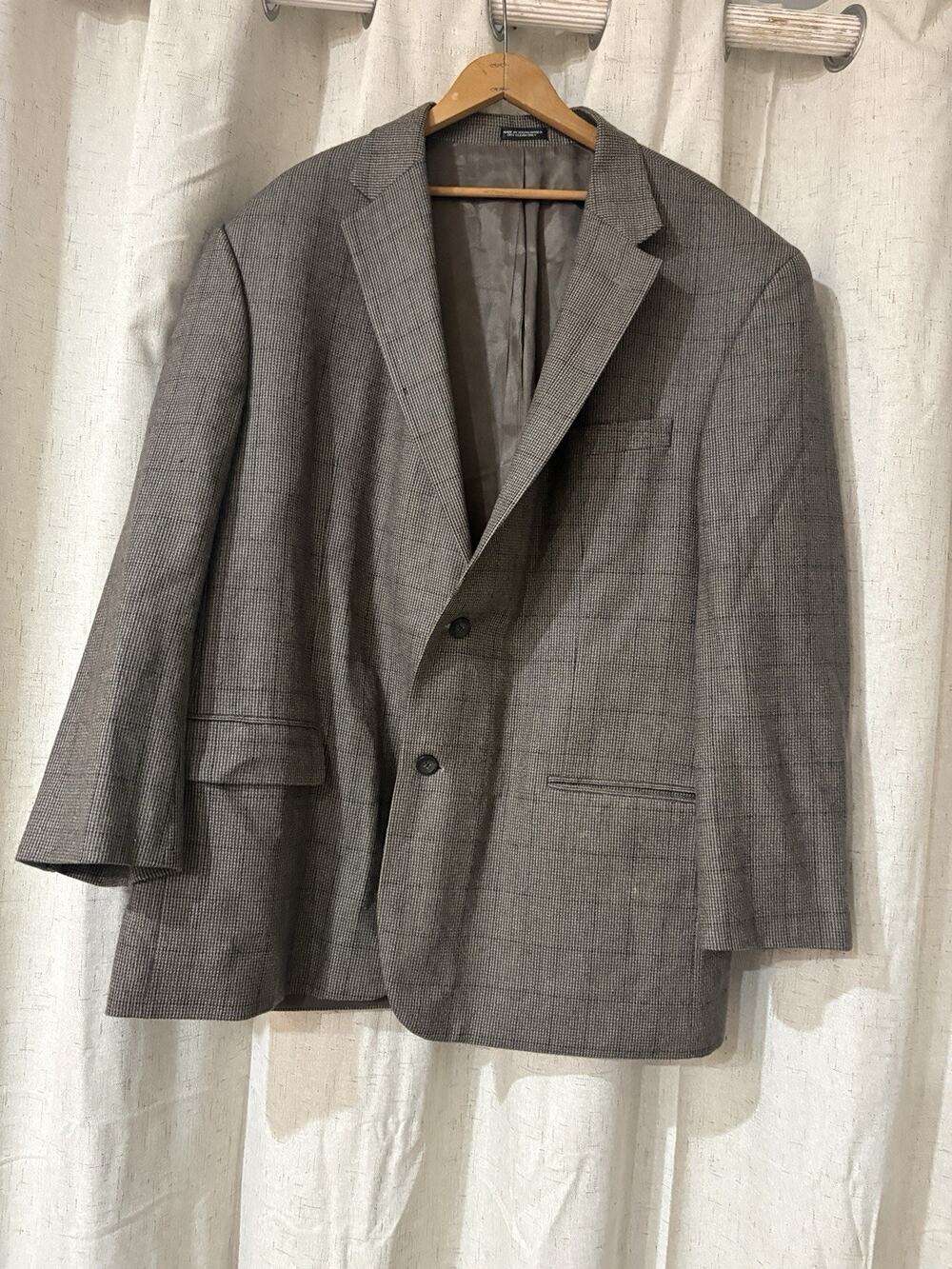 Oscar de la Renta Blazer Mens 50S Tweed Wool Cashmere Blend 2 Button Sport Coat